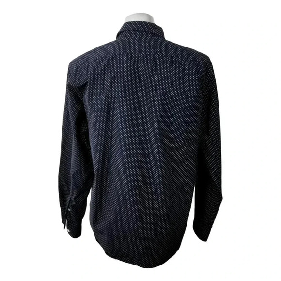 J Crew Navy Dot Slim Size XL  New Mens Shirt - Picture 4 of 5